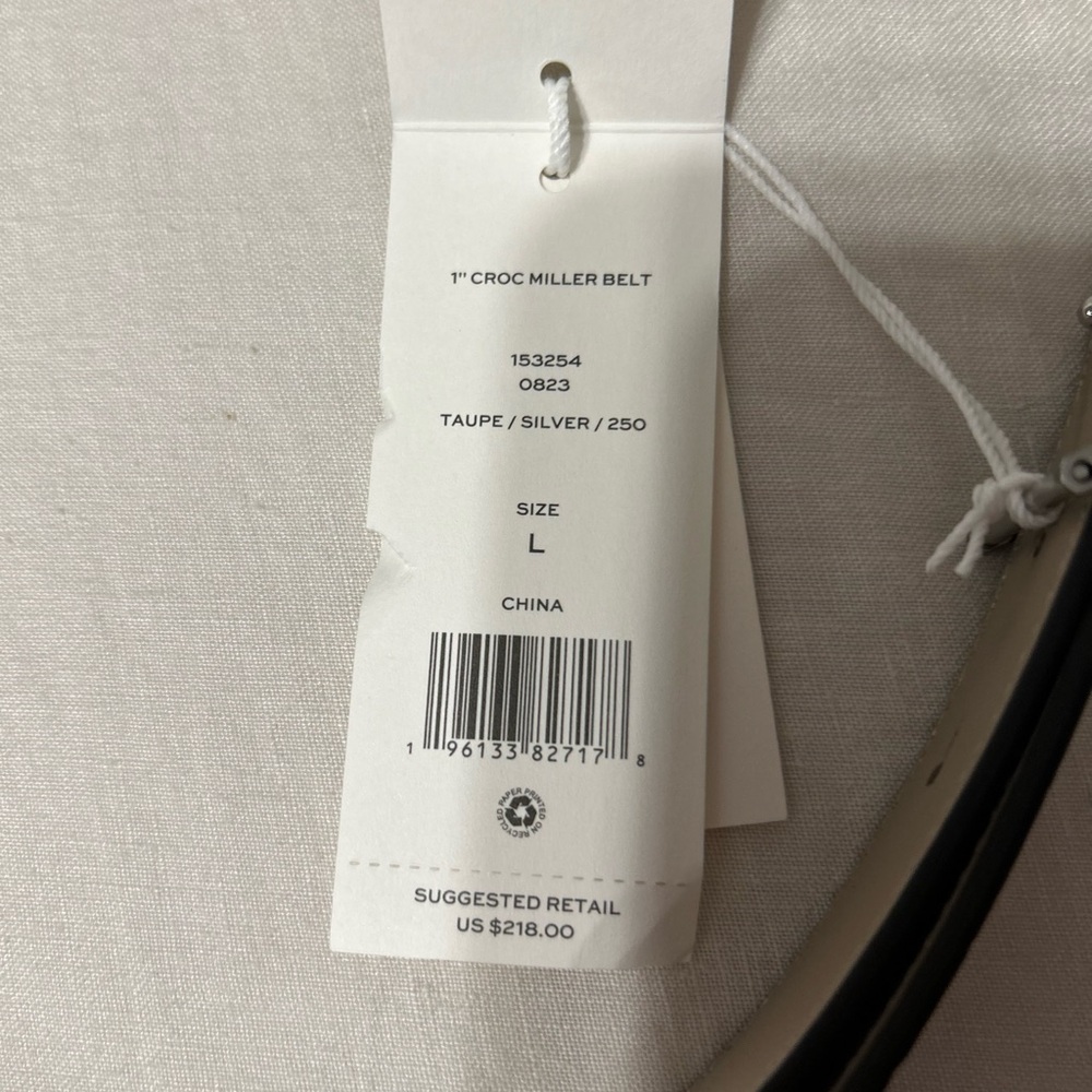 Tory Burch 1” Croc Miller belt - Picture 4 of 4